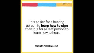The best way to communicate with Deaf people -
