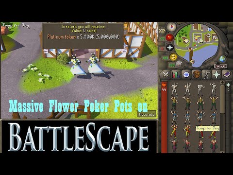 Massive Flower Poker Pots on BattleScape