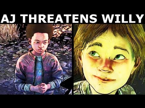 AJ Threatens Willy - The Walking Dead Final Season 4 Episode 3: Broken Toys