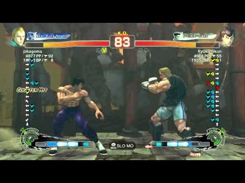 SSF4 AE Abel (pikagoma) vs Fei Long (Ryukichikun) Japanese Ranking Match