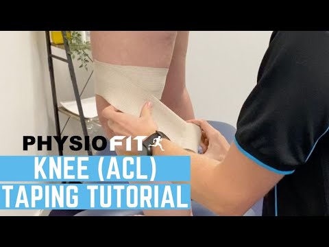 How to tape a knee to support the ACL by Physio Fit Adelaide