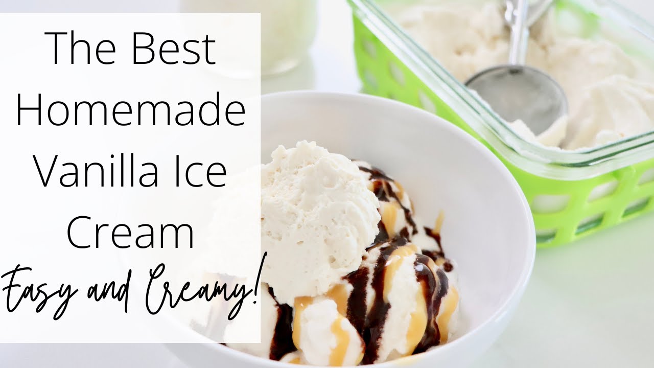 Homemade Vanilla Ice Cream – Easy 4-Ingredient Recipe (No Eggs, No Additives!)