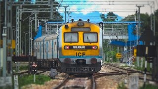 DEMU train curving like a giant snake! NFR | Indian Railways train video
