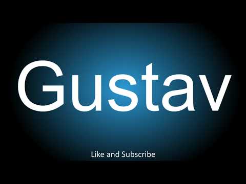 How to correctly pronounce in Swedish and English - Gustav.