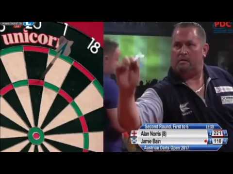 2017 Austrian Darts Open Round 2 Norris vs Bain