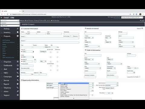 Adding A Customer To Elead