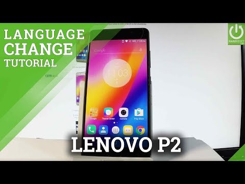How to Change Language in LENOVO P2 P2a42 - Language Settings