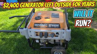 Neglected Generac XP8000E Generator Left Outside For Years!   Will It Run