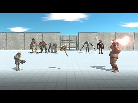 CARNIVORE DINOSAURS + MUTANT PRIMATES VS INFERNALS Tournament - Animal Revolt Battle Simulator