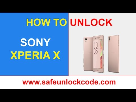How to unlock Sony Xperia X by codes - Safeunlockcode.com