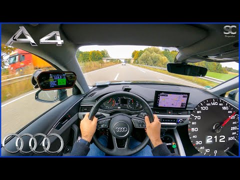 2021 Audi A4 35 TDI [161 HP] - Autobahn Top Speed Drive POV