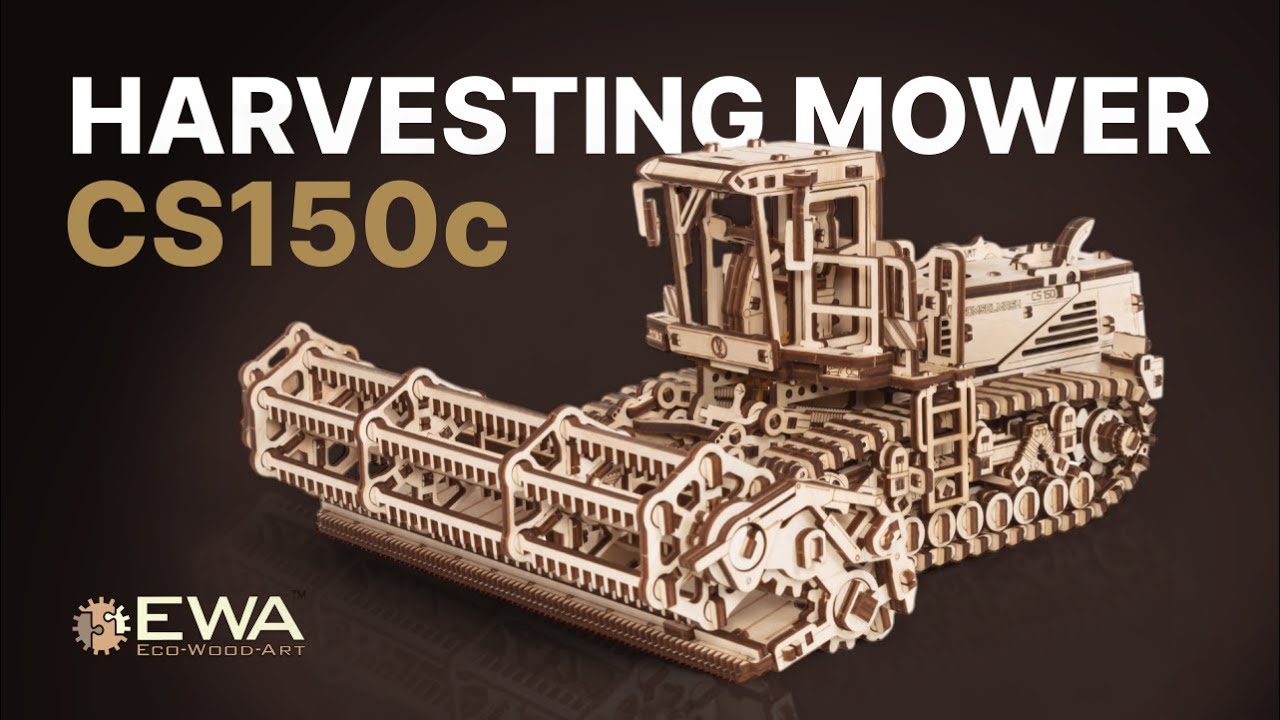 Eco-Wood-Art Construction kit Combine harvester CS-150C