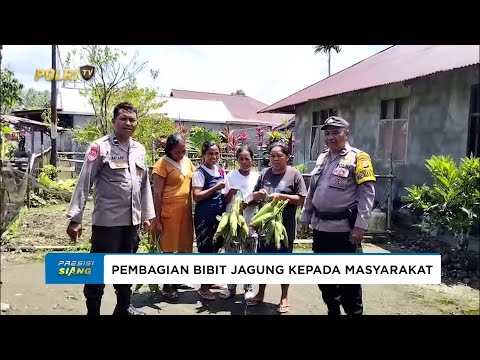 POLSEK JAILOLO BAGIKAN JAGUNG UNTUK MASYARAKAT