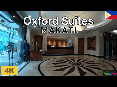 🇵🇭 Makati [4K]: Take a look at a room in the Oxford Suites hotel near Burgos Street.