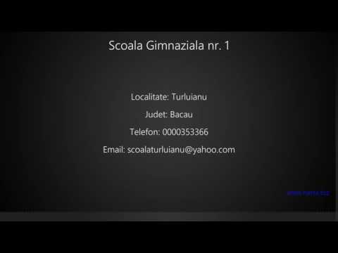 Scoala Gimnaziala nr. 1 Turluianu