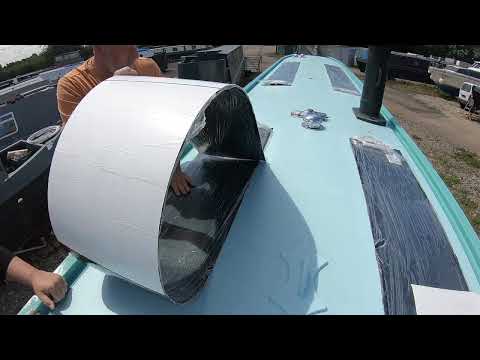 Vlog 81, Narrowboat Fit Out - Flexible Solar panels