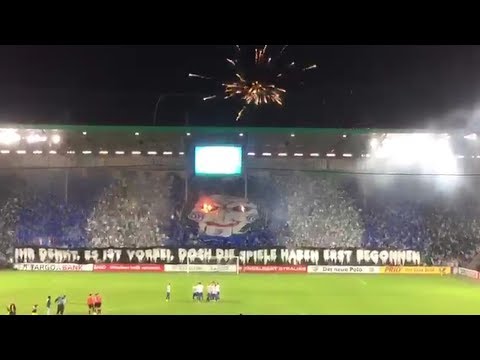 Choreo und Pyrotechnik | 1. FC Magdeburg - Borussia Dortmund BVB DFB Pokal 17/18