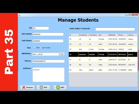 Java Student Information System Project In Java Using Netbeans With Source Code Part 35