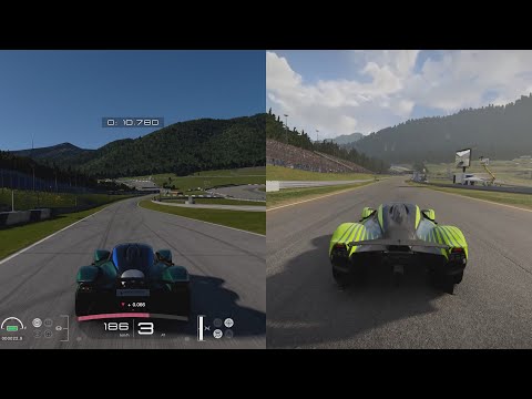 Gran Turismo 7 vs Grid Legends - Aston Martin Valkyrie on Red Bull Ring