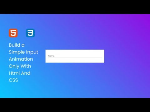 Create a Simple Input Field Animation Using HTML and CSS | Web Development Tutorial | DevDoodles