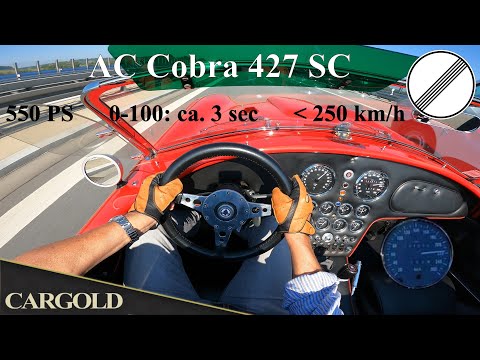 Thumbnail for AC Cobra 427 SC MKIII, High Speed Test on German Autobahn, 230 kph, 7l V8, 550 PS! by Supercar, Sports car, WiLL, Car, Vehicle
