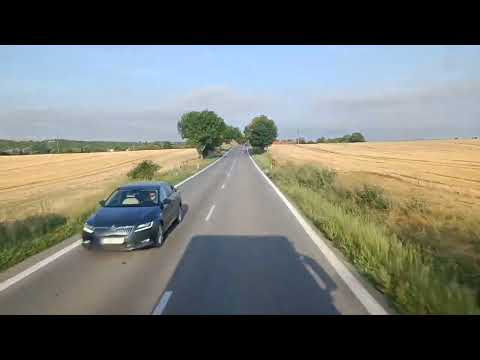 Driving in Slovakia, route 51, Velky Dur - Vrable