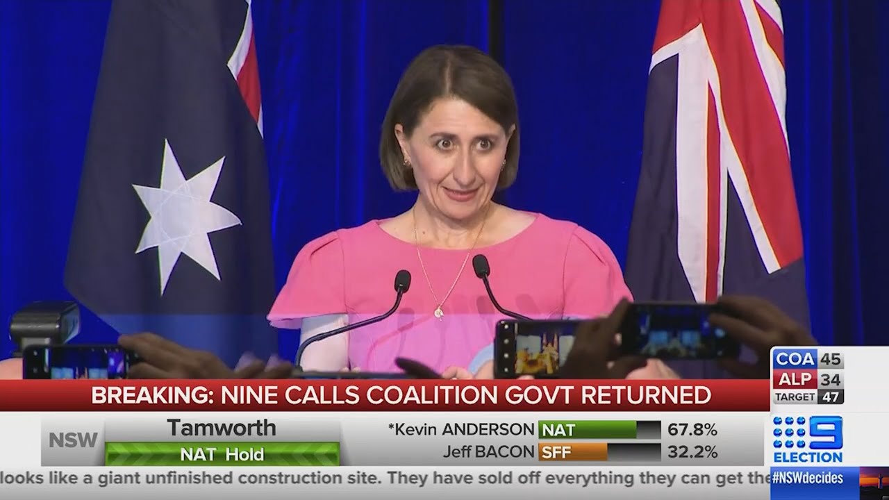 [2019 NSW Election] Nine News | Coverage & Gladys Speech - (23.03.2019)
