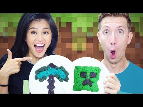 PANCAKE ART CHALLENGE!!! Minecraft vs Chad Wild Clay