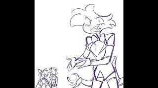 "I'M A MAN" "Nobody is perfect" #hazbinhotel #huskerdust #angeldust #husk #husker #animation