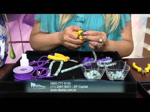 Mulher.com 05/12/2013 Heloisa Aghazarian - Colar longo de seda Parte 1/2