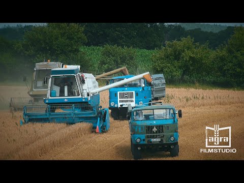 DDR Fortschritt Mähdrescher E512 / E514 Historischer Erntekomplex "In den Ähren von Hohenfinow"