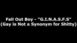 Fall Out Boy - G.I.N.A.S.F.S. Lyrics On-Screen
