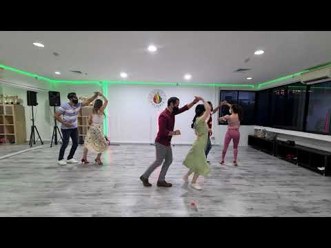 Caliente Dance Studio Singapore Salsa dance class demo to Oscar D'Leon - Mi Anhelo