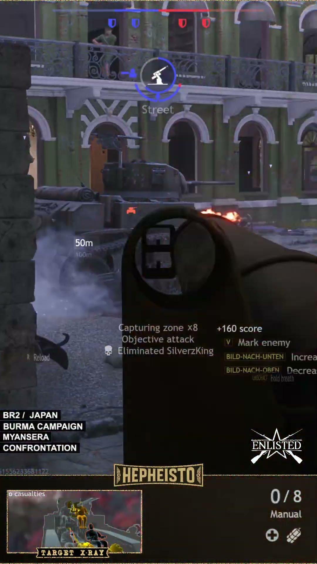 Paratrooper eliminates Tabk M3 Stuart with Type 4 Rocket Launcher