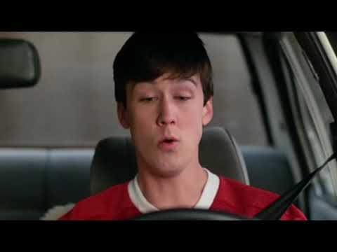 Cameron in Car Deciding to Leave or Not – Ferris Bueller's Day Off (1986)