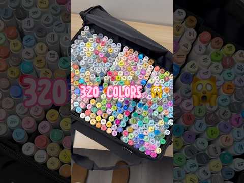 320 Colors OHUHU 🌈 #alcoholmarker #brushmarkers #ohuhumarkers #coloringbook #coloring #artmarkers