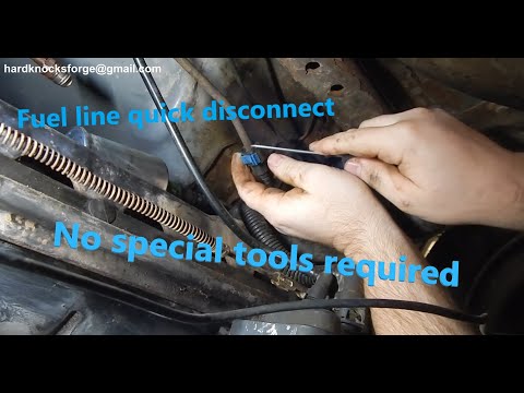 No special Fuel line disconnect tools required