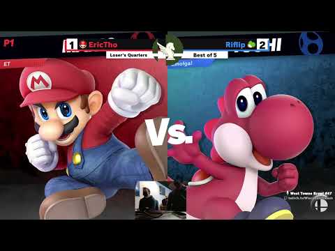 EricTho (Mr. Game and Watch, Mario) vs Riflip (Yoshi) - West Towne Brawl 47 Losers Semis