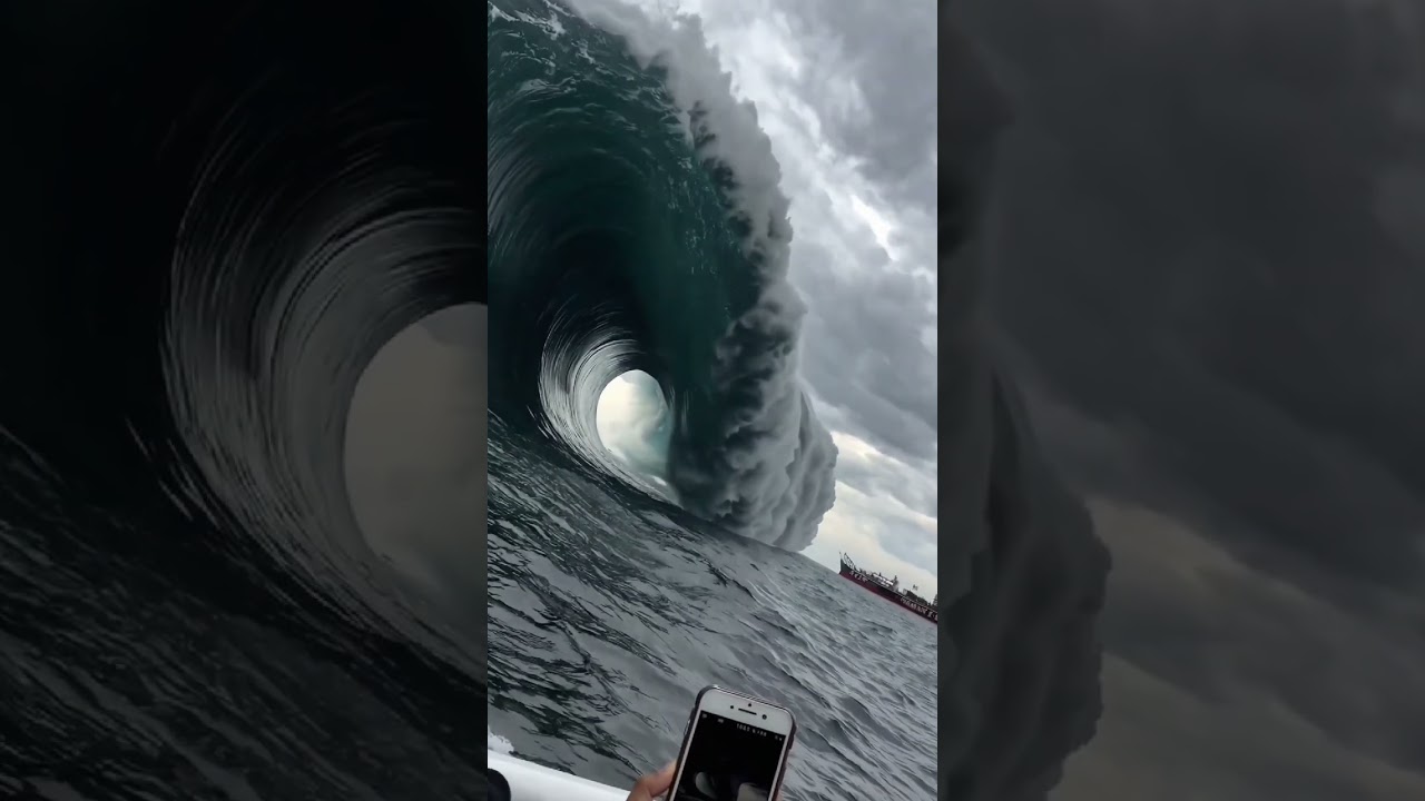 Scary Mega Tsunami North Pacific Coast, Japan #tsunami  #nature  #shortvideo #scary