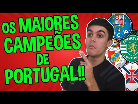 Os MAIORES CAMPEÕES de PORTUGAL!! Qual time mais ganhou?
