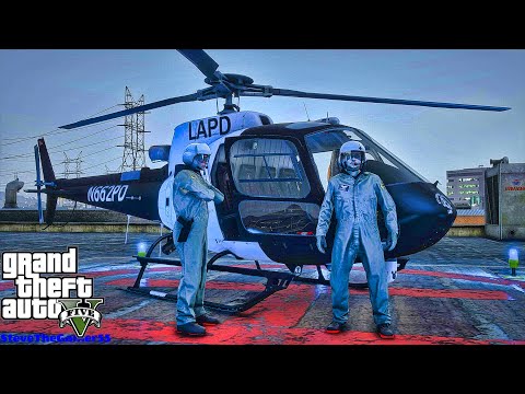 Playing GTA 5 As A POLICE OFFICER Air One Patrol|| LAPD|| GTA 5 Mod| 4K
