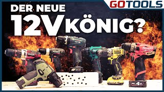 Der große 12V Akku-Schlagbohrschraubertest Bosch Makita Milwaukee Metabo Dewalt Bosch grün Einhell