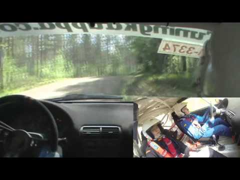 ABC-ralli 2014 incar ek1 ULOSAJO Miki Lindblom / Honda Integra