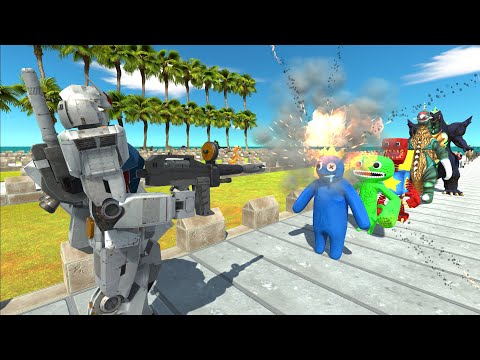 New Unit Gundam RX-78 Coconut island Death Run - Animal Revolt Battle Simulator