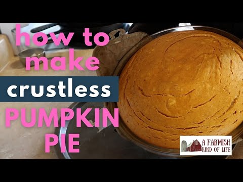 How to Make Crustless Pumpkin Pie | A Farmish Kind of Life