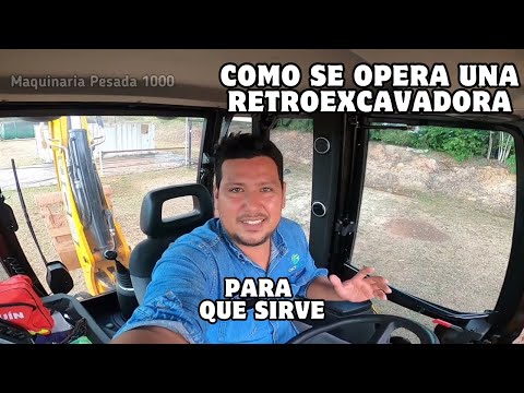 tutorial como se opera una retroexcavadora JCB 3XC o retrocargador pajarita