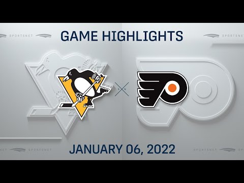NHL Highlights | Penguins vs. Flyers - Jan 6, 2022