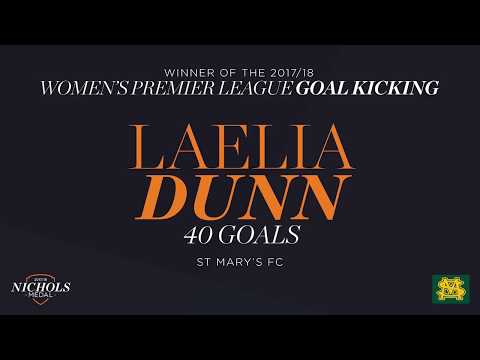 2017/18 Nichols Medal - Women's Premier League - Leading Goal Kicker: Laelia Dunn