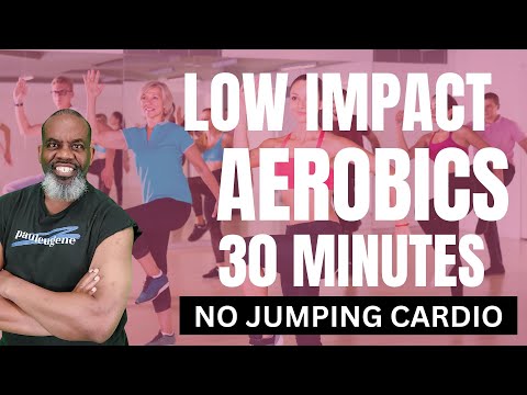 Low Impact Cardio Aerobics | 30 Min | Standing Abs | Stretching | Beginners Friendly | No Jumping