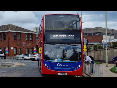 🚍*Thrash* Ex London Go North East 6952 LX08 ECA Enviro E400 on Service 900